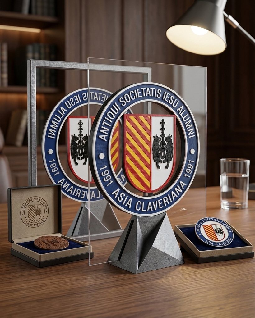 Escudo Conmemorativo 3D personalizable ASIA Claveriana